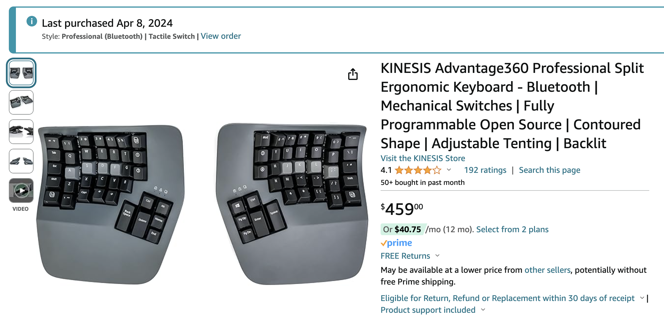 kinesis pro keyboard